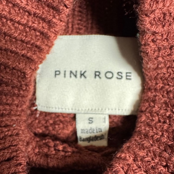2-pack Hippie Rose/Pink Rose Sweaters cropped Mock Neck Pullover Size‎ S - Picture 12 of 16